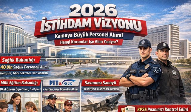 2026 Kamu Personel Alımı: En Çok Alım Yapacak 5 Kurum ve Şartlar